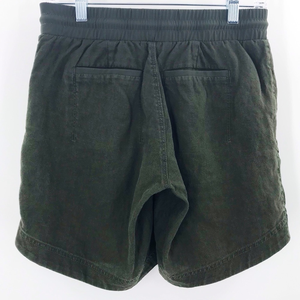 Athleta Cabo Linen 8” Shorts Olive Green 0 - Picture 10 of 10